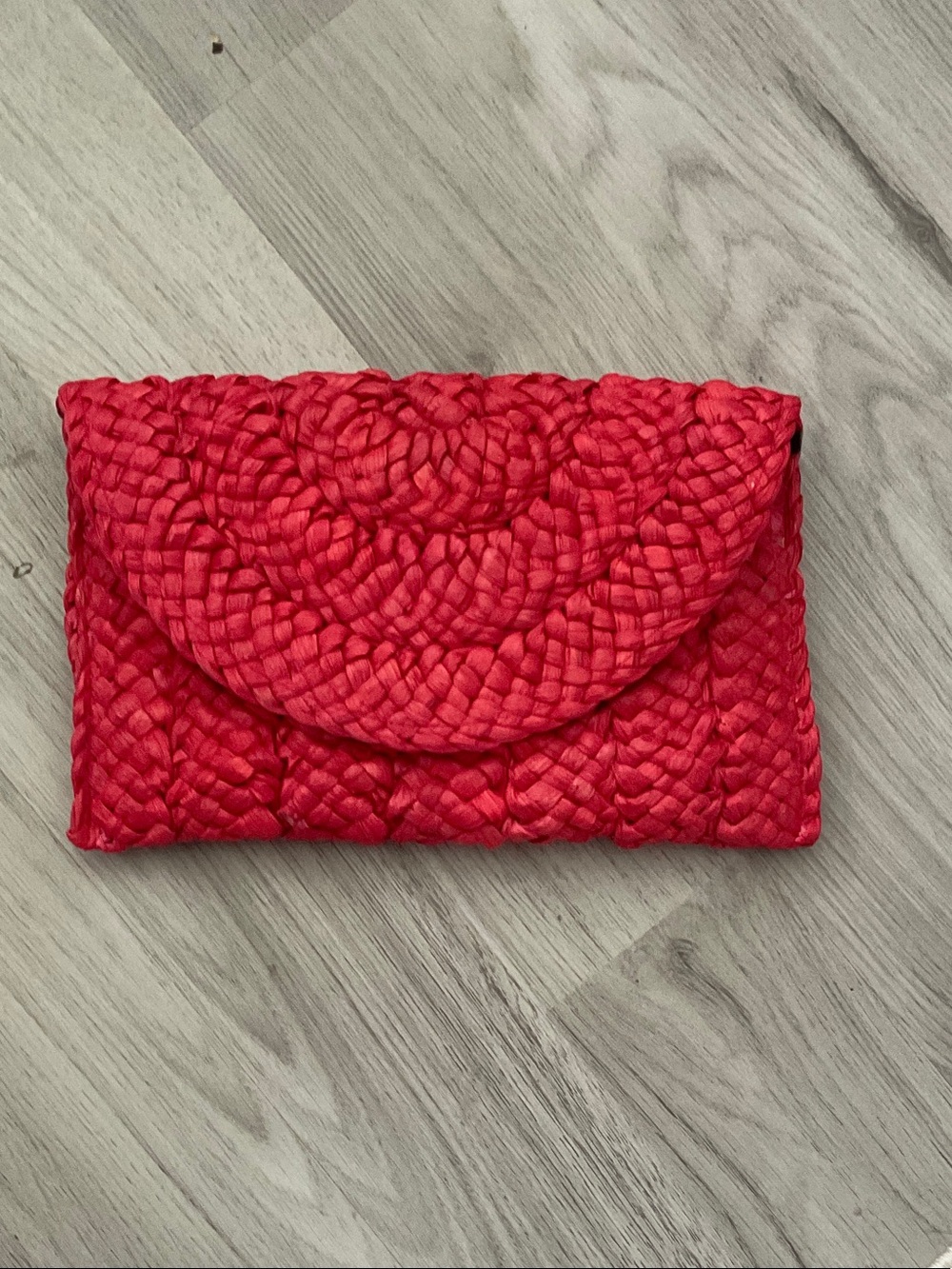 Red Woven Clutch Purse - Women Bags